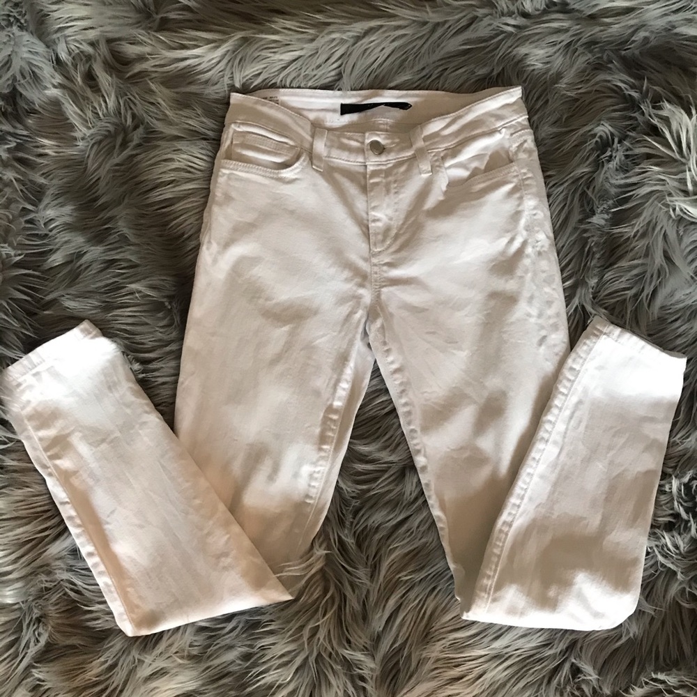 Joe's Jeans White Ankle Crop Jeans